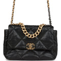 Chanel Large 19 Flap Bag Black Lambskin Mixed Hardware