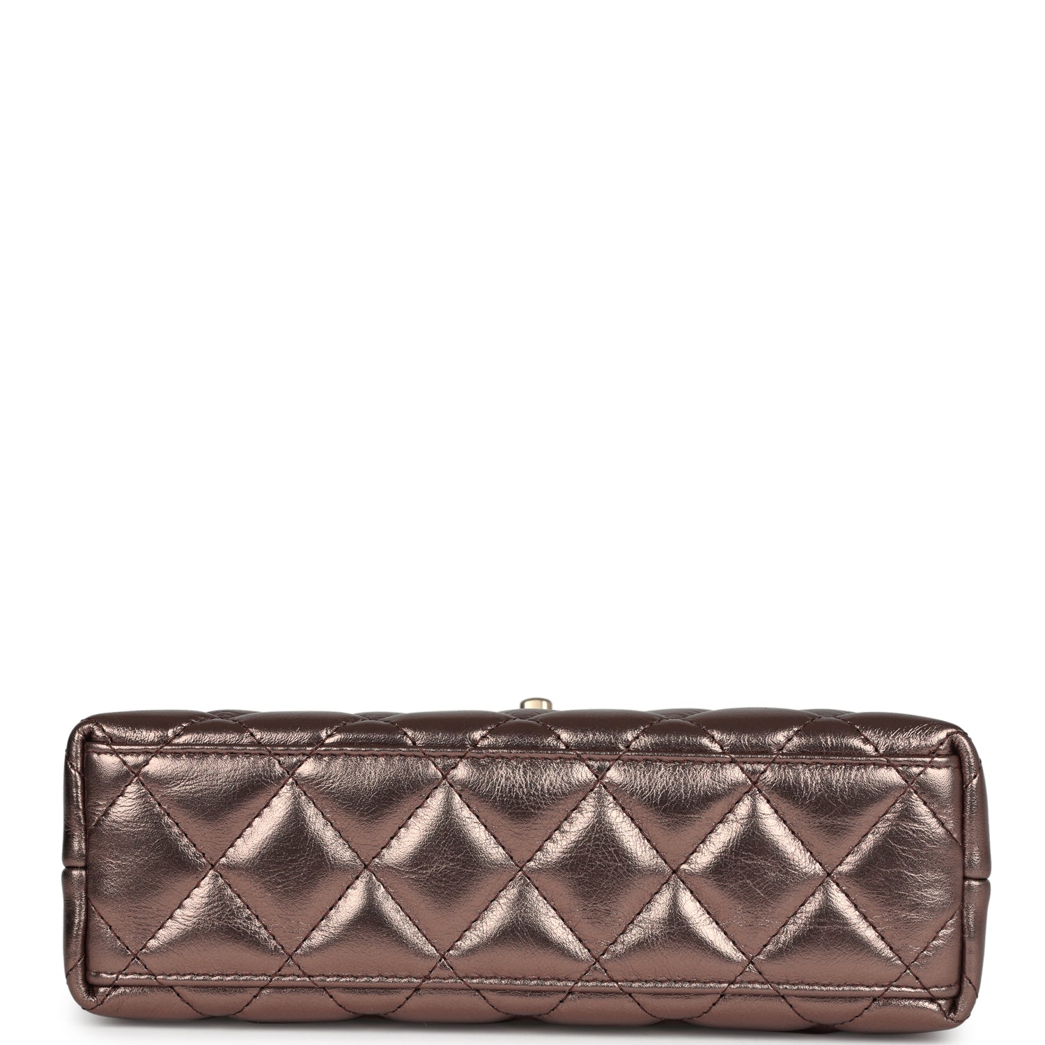 Chanel Small Kelly Shopper Metallic Bronze Calfskin Brushed Gold Hardware