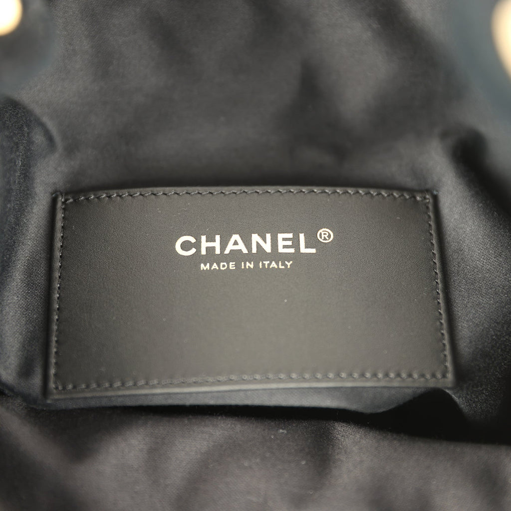 Chanel Medium 25 Hobo Bag Black Suede Antique Gold Hardware