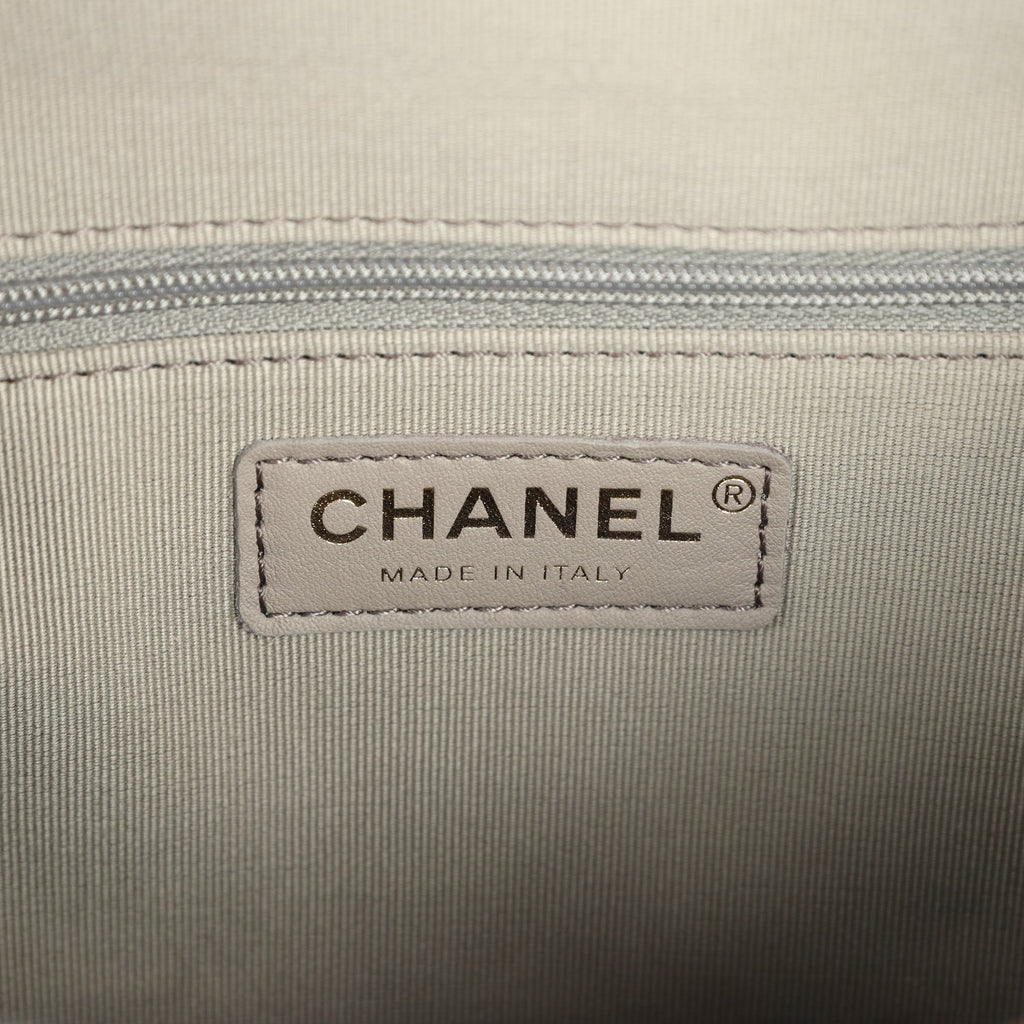 Chanel Small Bowling Bag Dark Grey Suede Antique Gold Hardware