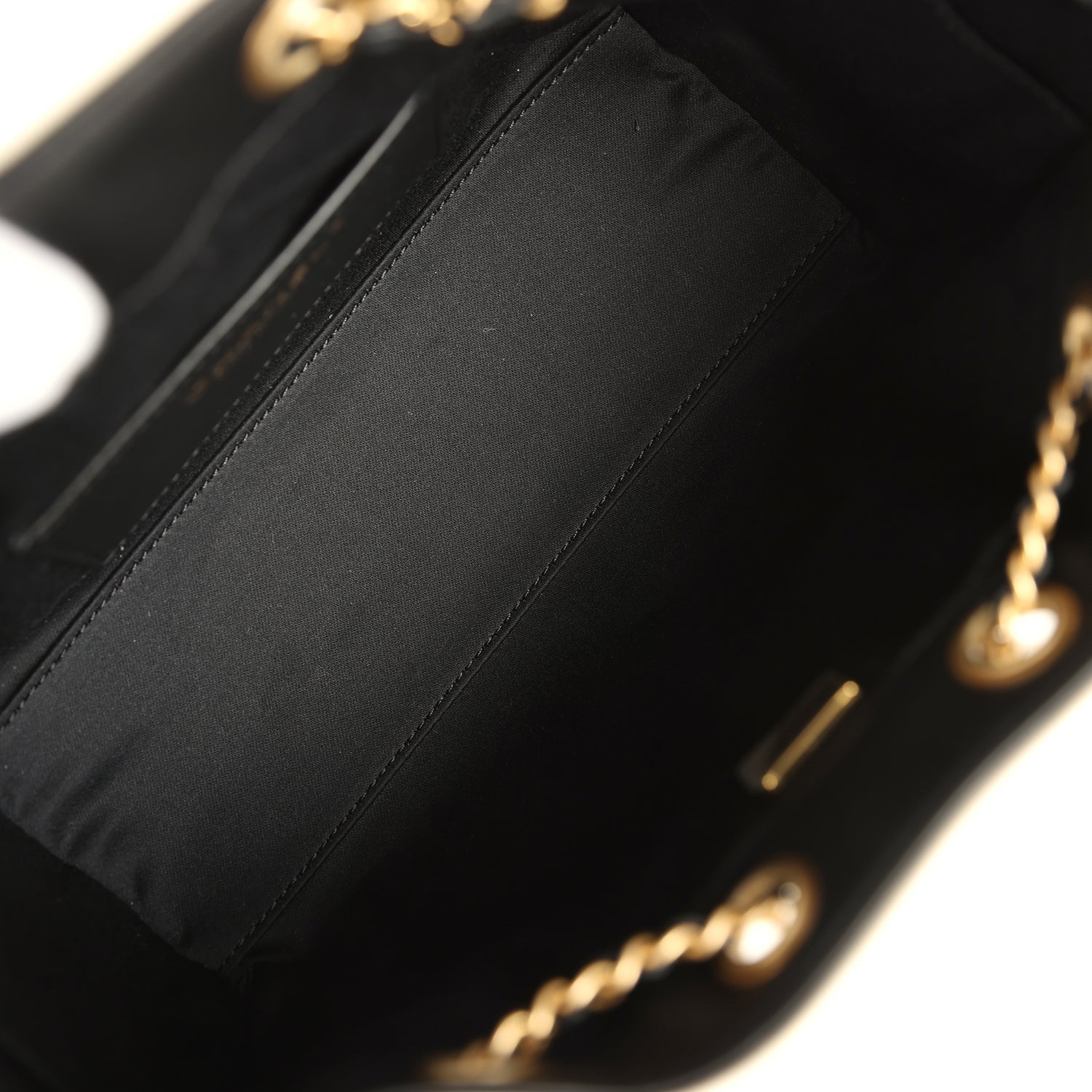 Chanel Mini 25 Hobo Bag Black Raffia and White Calfskin Antique Gold Hardware