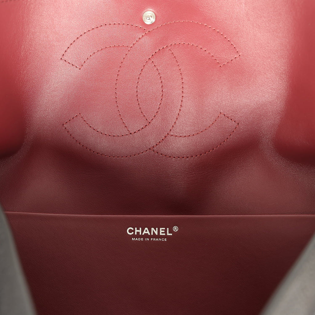 Chanel Maxi "Souplissimo" Large Flap Bag Black Caviar Silver Hardware