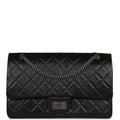 Chanel Jumbo Reissue 227 2.55 Flap Bag Aged Calfskin Ruthenium Hardware