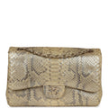 Chanel Jumbo Classic Double Flap Gold Metallic Python Gold Hardware