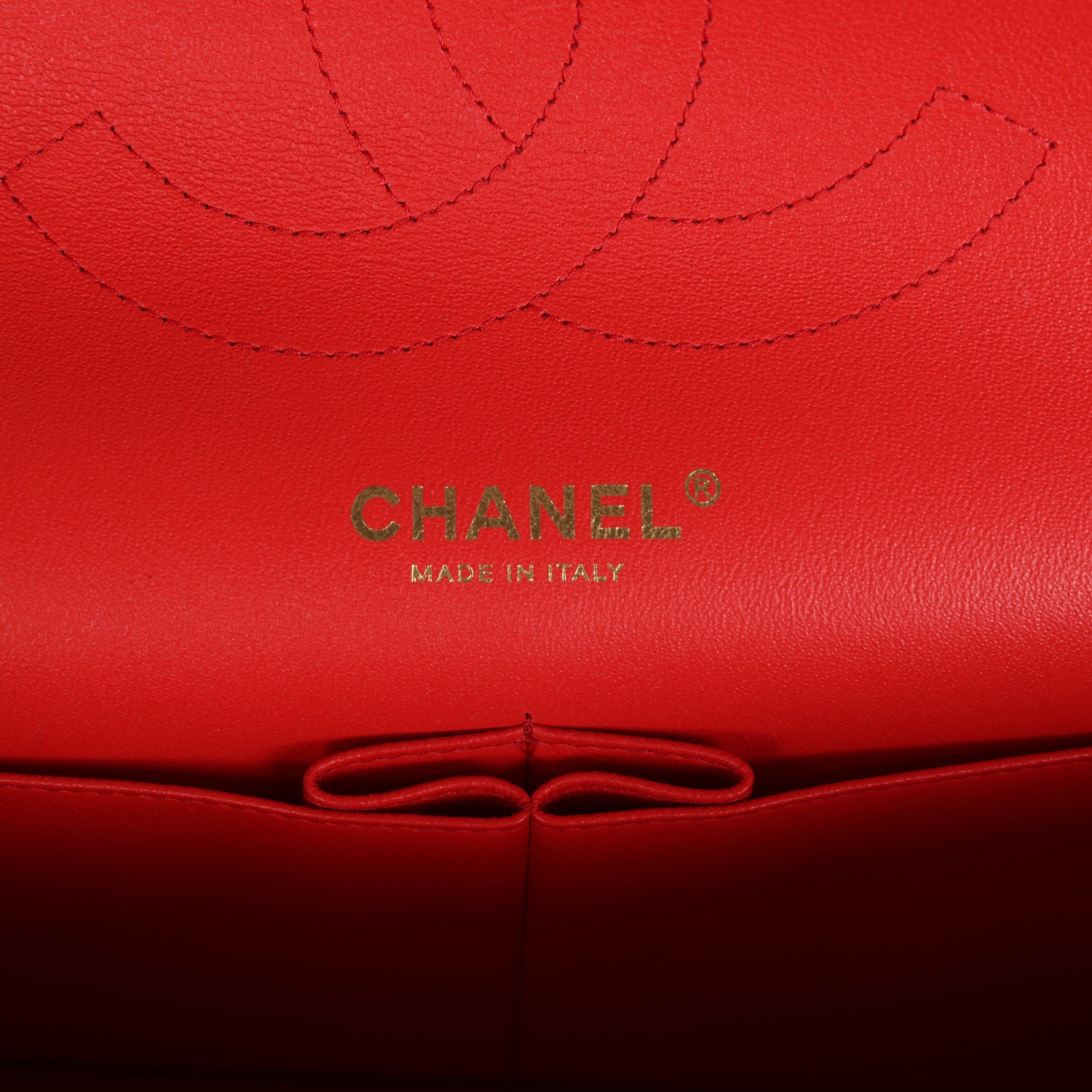 Chanel Jumbo Classic Double Flap Bag Red Lambskin Light Gold Hardware
