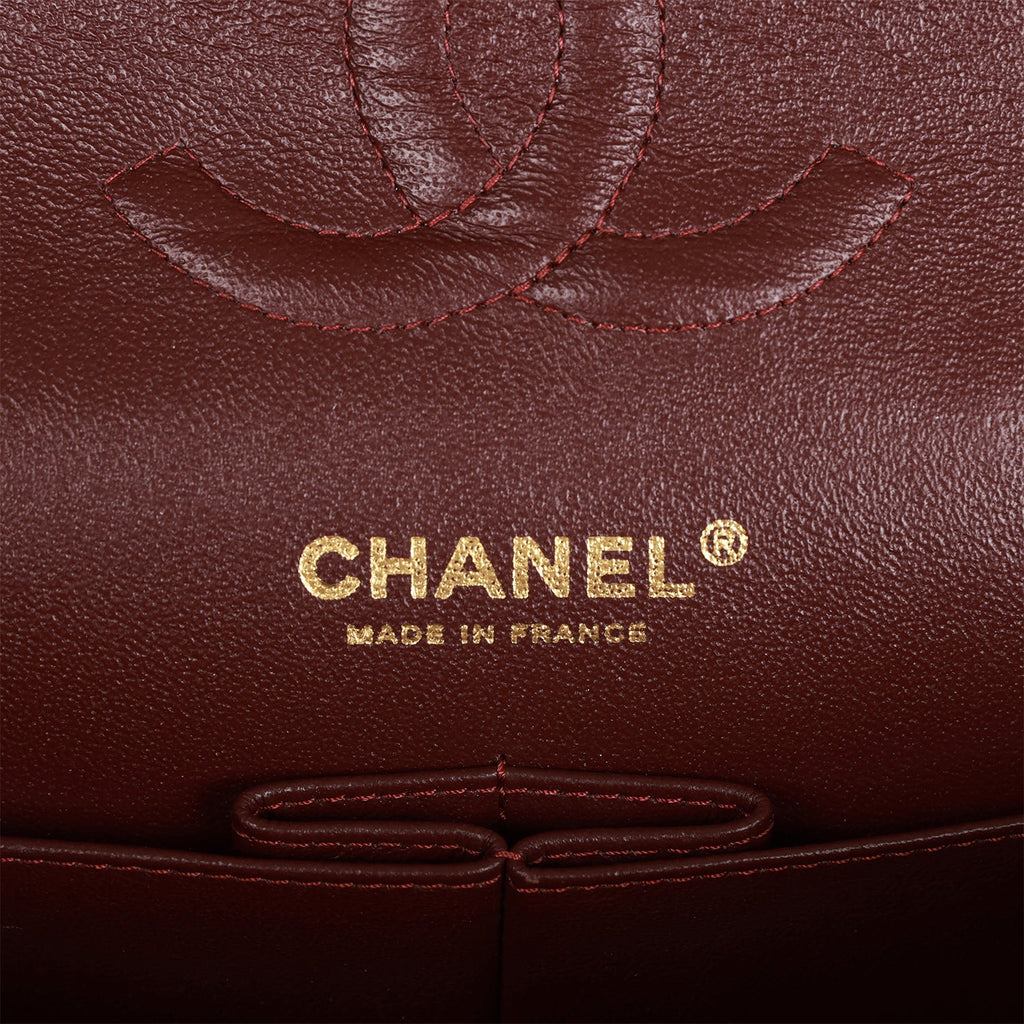 Chanel Medium Classic Double Flap Bag Black Caviar Gold Hardware