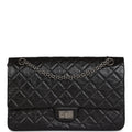 Chanel Medium Reissue 226 2.55 Flap Black Aged Calfskin Ruthenium Hardware
