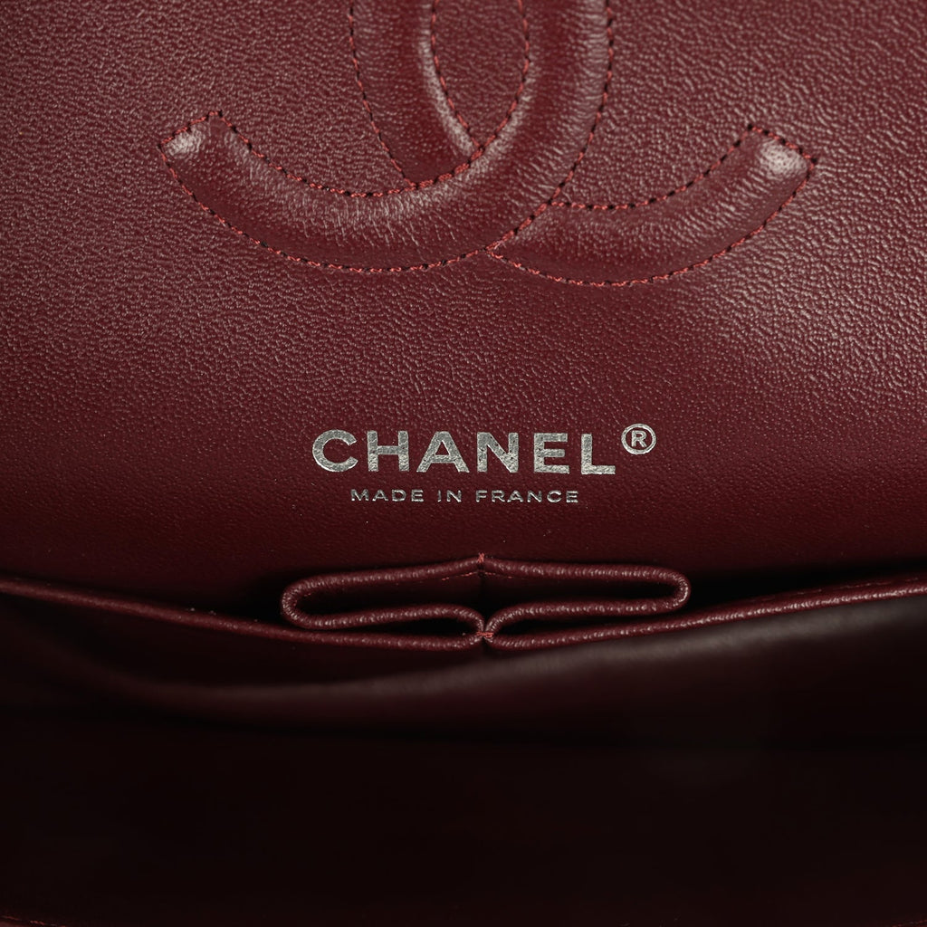 Chanel Medium Classic Double Flap Black Caviar Silver Hardware