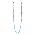 Chanel Teal Gripoix Beaded Necklace Gold Metal and White Strass CC Logos