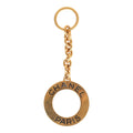 Chanel Vintage 24K Gold Plated Paris Circle Keychain