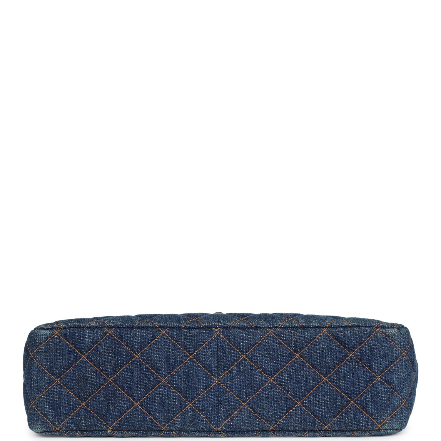 Chanel Vintage Jumbo Single Flap Bag Blue Denim Tortoiseshell Bakelite Hardware