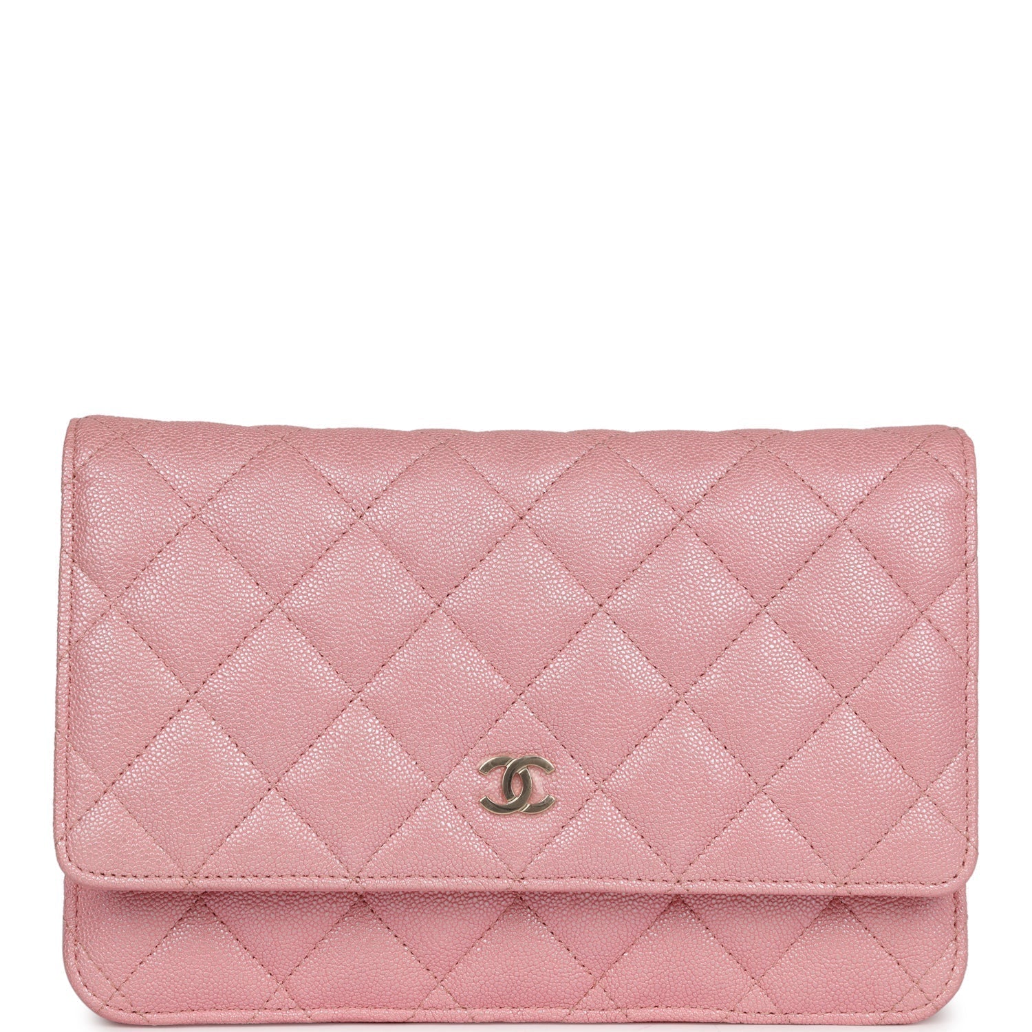 Chanel Wallet On Chain WOC Pink Iridescent Caviar Gold Hardware