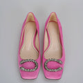Gucci - Dionysus Pink Suede Flats 37