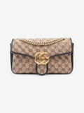 Gucci Marmont Black / Monogram Canvas Small