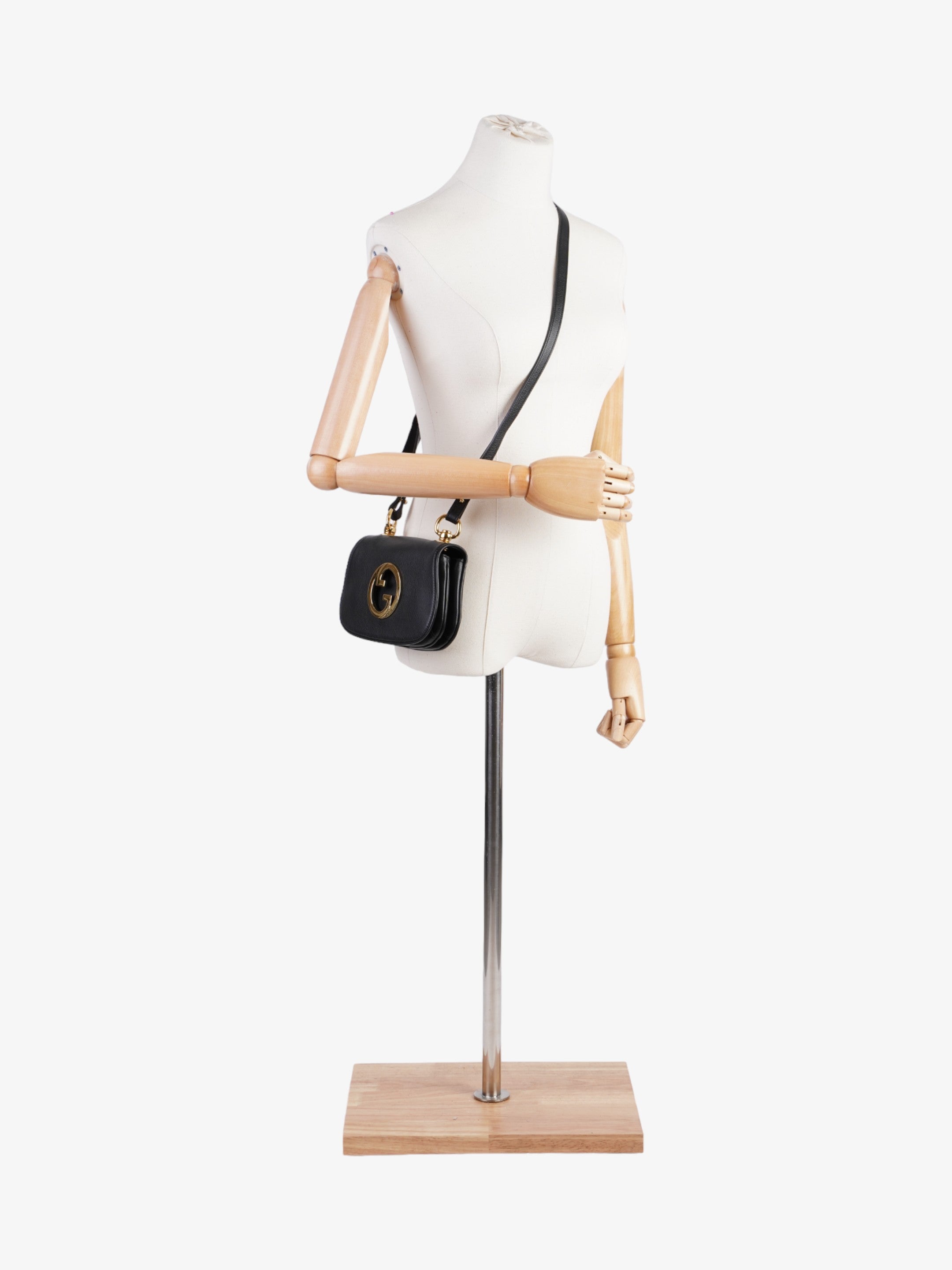 Gucci Blondie Black Leather Mini