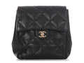 Chanel Small Black Quilted Calfskin Backpack