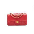 Chanel Python Skin Classic Medium Double Flap with
