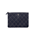 Chanel Calfskin with Metal Bead Pouch