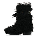 CHANEL INTERLOCKING CC LOGO SHEARLING BOOTS