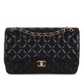 Chanel Classic Flap Bag - Black Jumbo