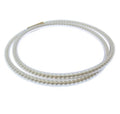 CHANEL PEARL GOLD-TONE MAGNETIC CLOSURE CHOKER NECKLACE