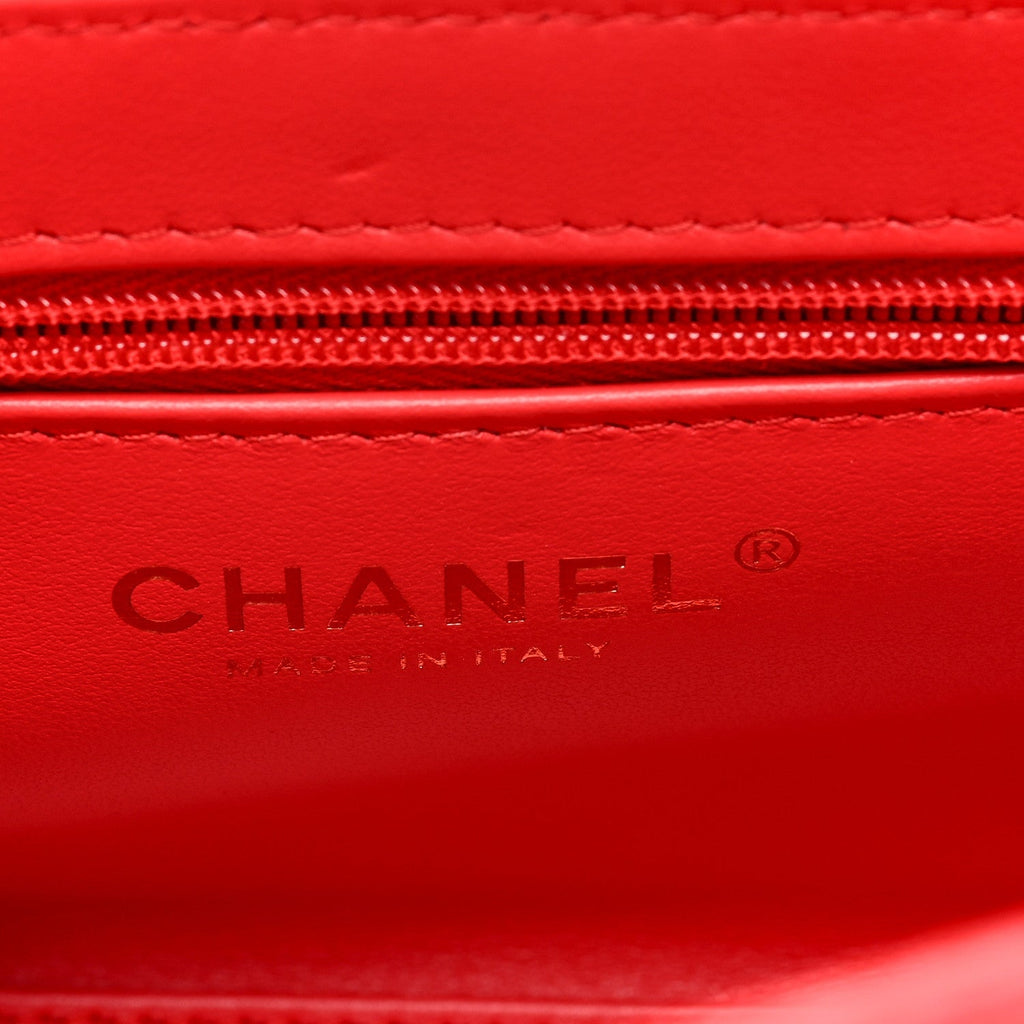 CHANEL SHINY AGED CALFSKIN QUILTED NANO KELLY SHOPPER BAG