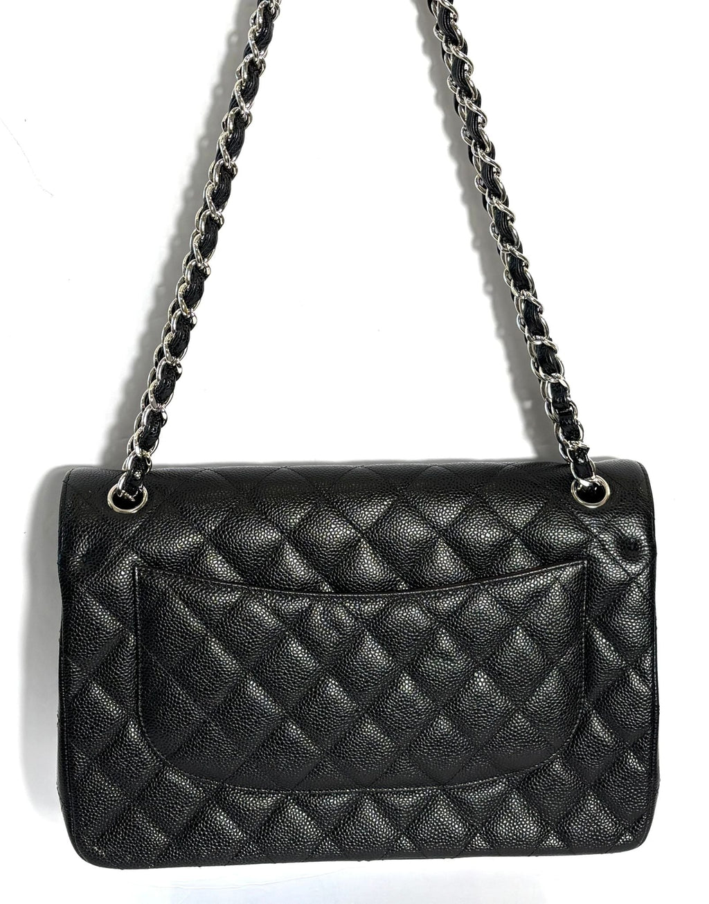CHANEL CLASSIC CAVIAR QUILTED JUMBO DOUBLE FLAP BAG