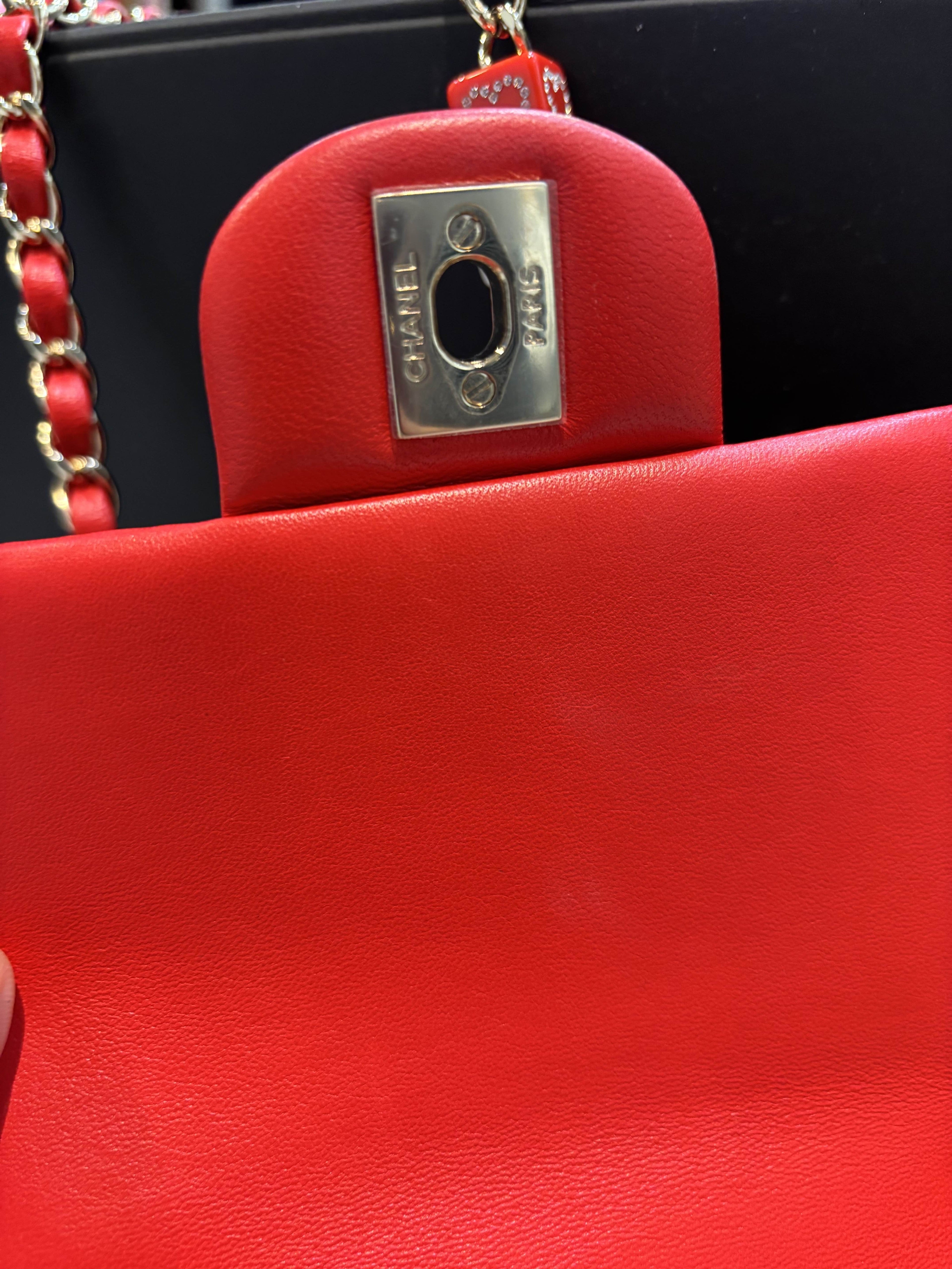 CHANEL MONACOCO LOGO BLOCKS MINI FLAP QUILTED LAMBSKIN LEATHER BAG