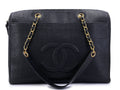 CHANEL VINTAGE TIMELESS CAVIAR LEATHER ZIPPED TOTE BAG