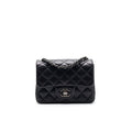 Chanel Quilted Lambskin Square Mini Black
