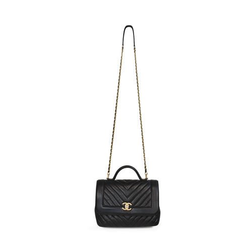 Chanel 'Chevron Top Handle' Flap Bag