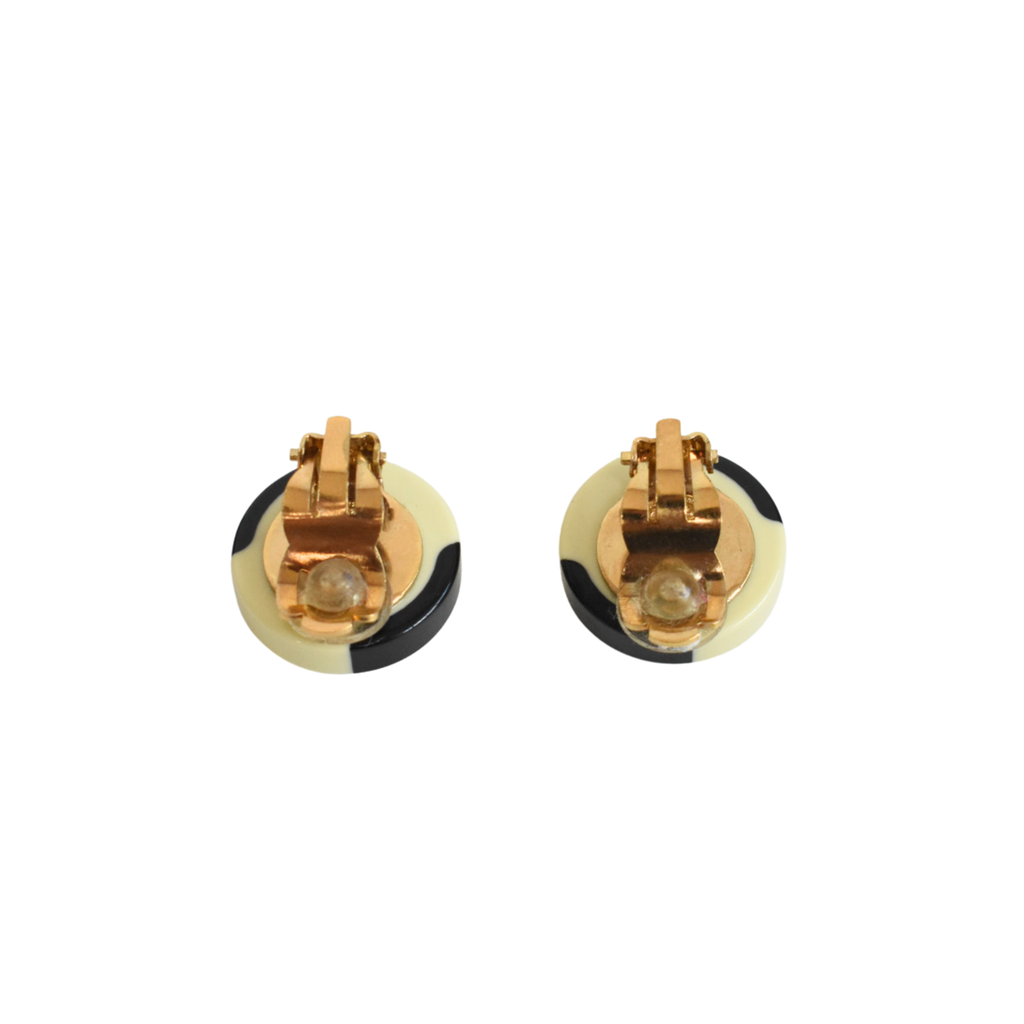 Chanel 'Coco Mark' Check Earrings
