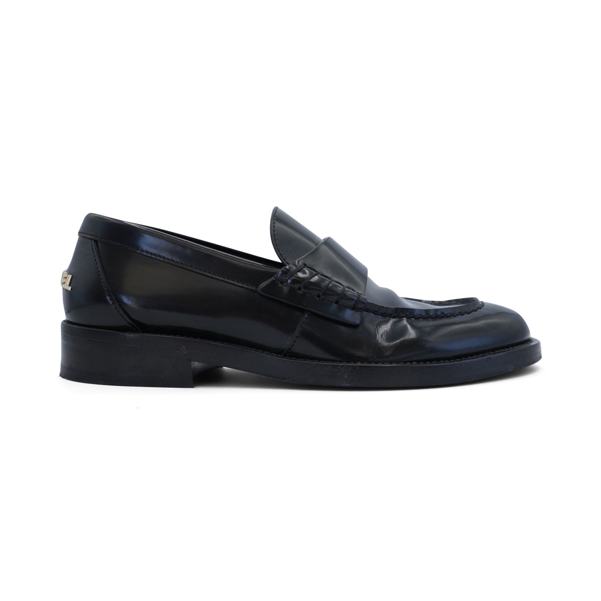 Chanel Logo Heel Loafers - Women's 37