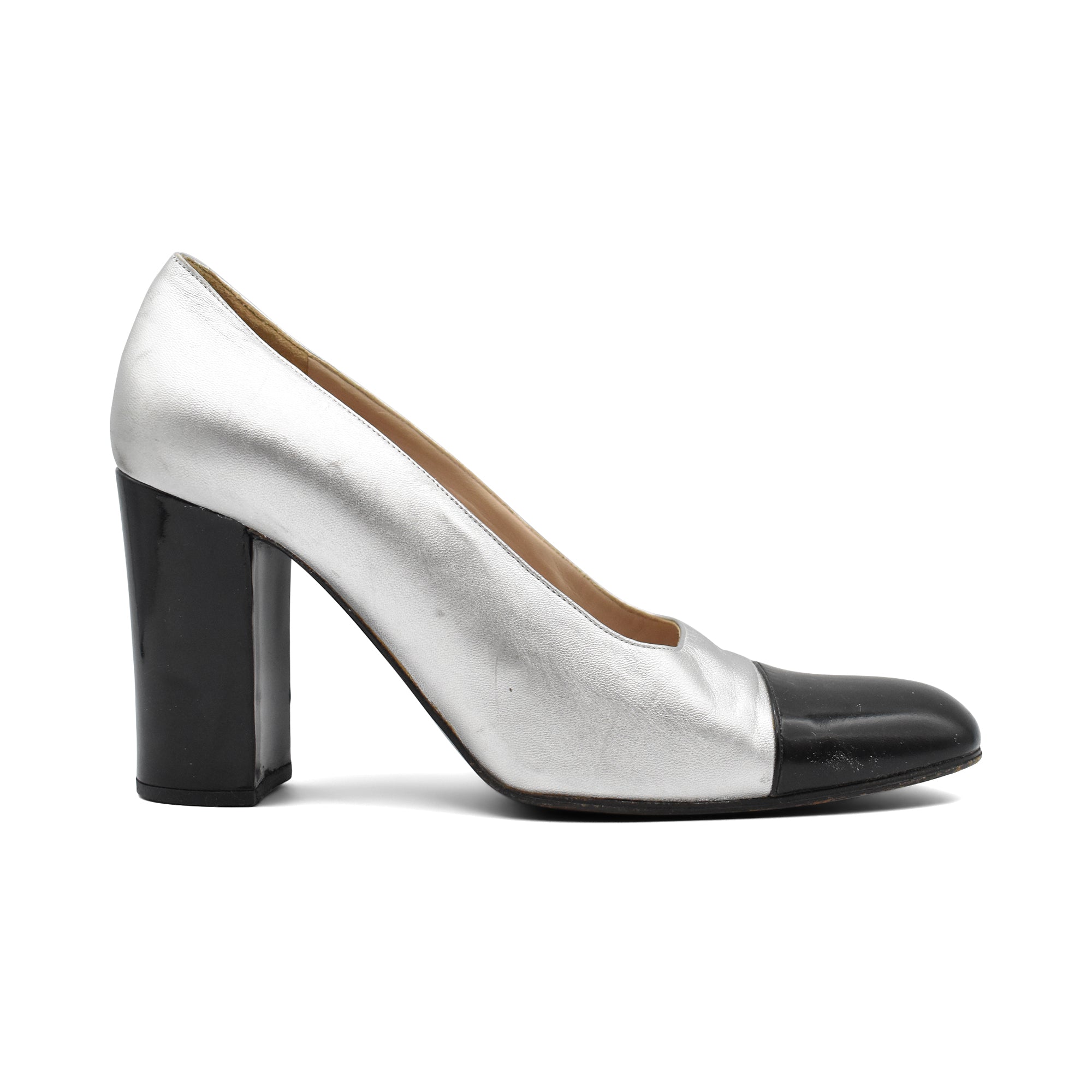 Chanel Silver Heels - Women's 35.5