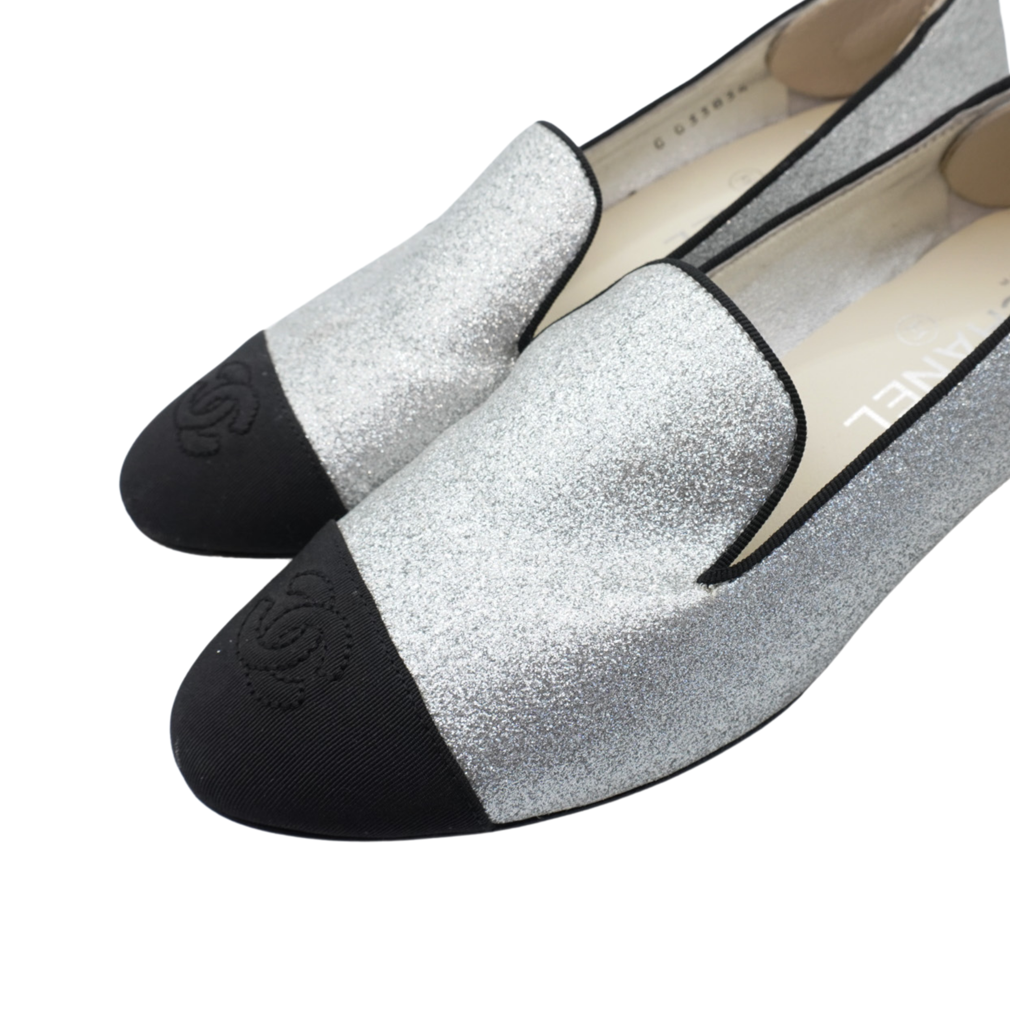 Chanel 'Logo Heel' Kitten Heels - Women's 36.5