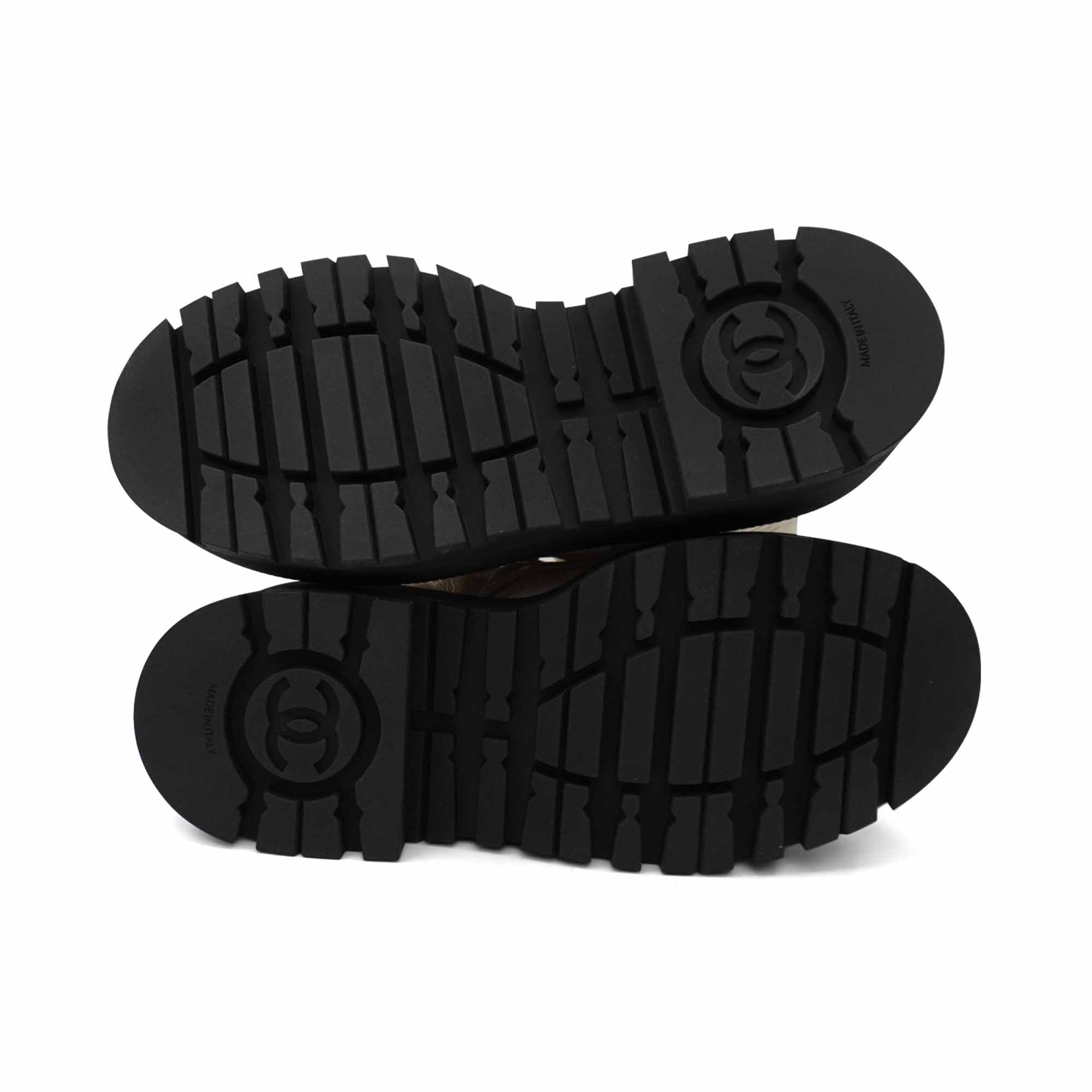 Chanel Quilted Combat Boots - Women's 37.5