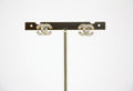 Chanel C21C Rhinestone Metal Multi-color Pebble Stud Earrings