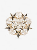Chanel Crystal Star Burst Brooch Silver Base Metal