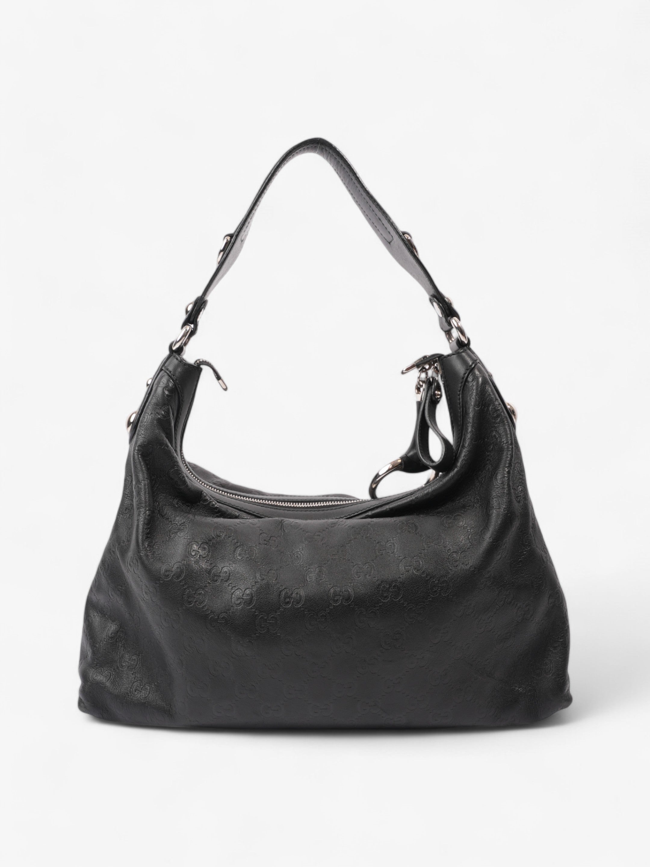 Gucci Shoulder Bag Black Leather