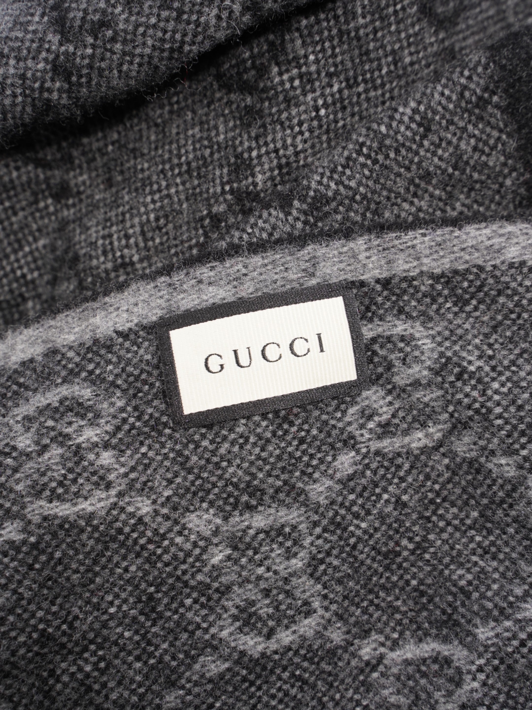 Gucci GG Web Scarf GG Supreme / Red / Green Wool