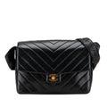 Chanel CC Chevron Lambskin Flap