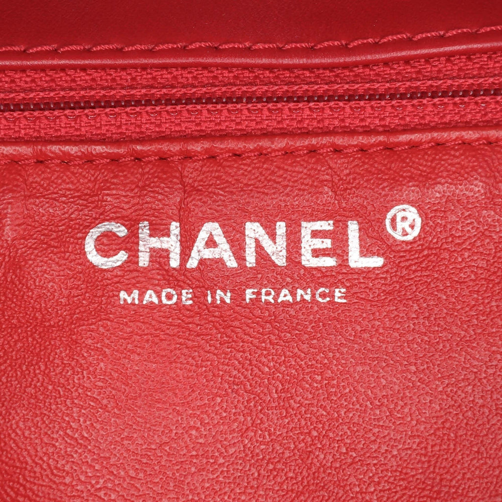 Chanel CC Chevron Patent Accordion Single Flap