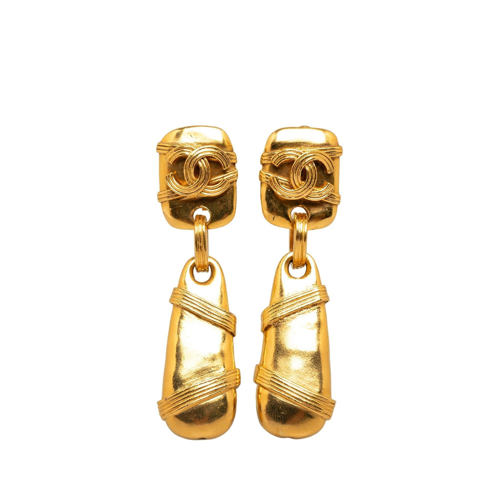 Chanel CC Drop Earrings (SHG-5x9JFf)