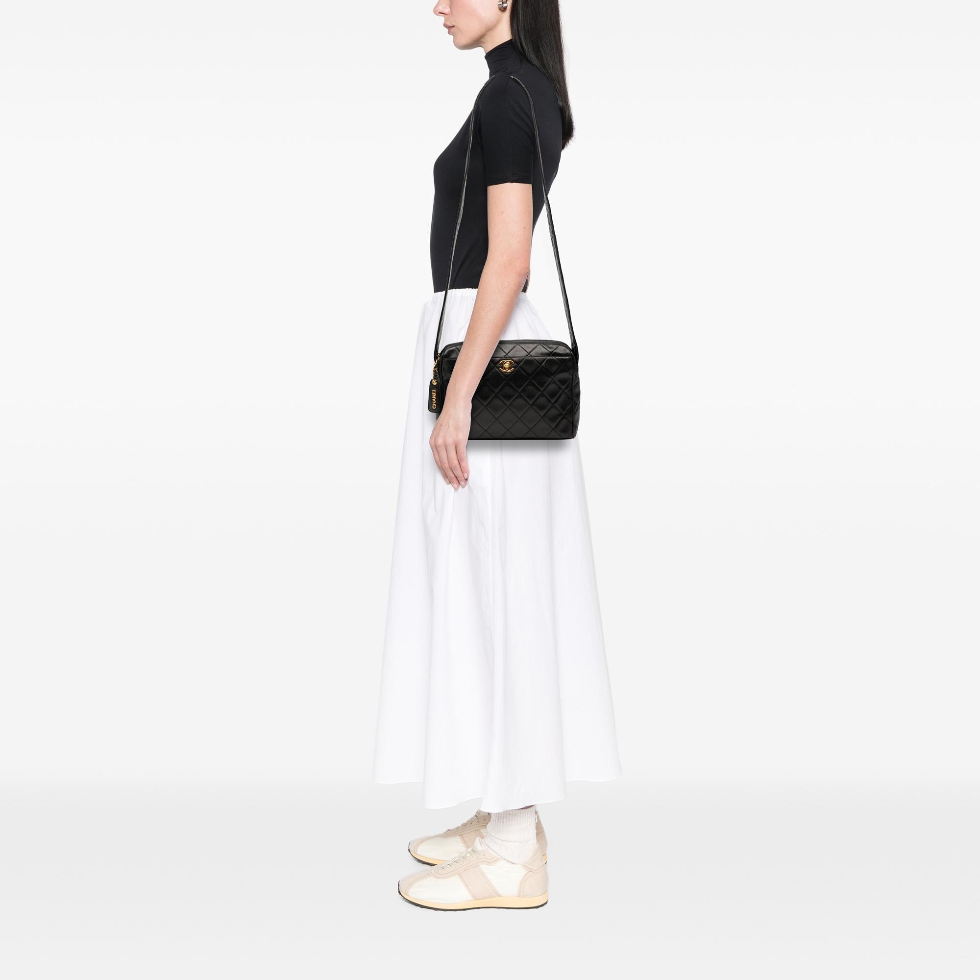 Chanel CC Quilted Lambskin Camera Bag