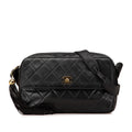 Chanel CC Quilted Lambskin Tassel Crossbody