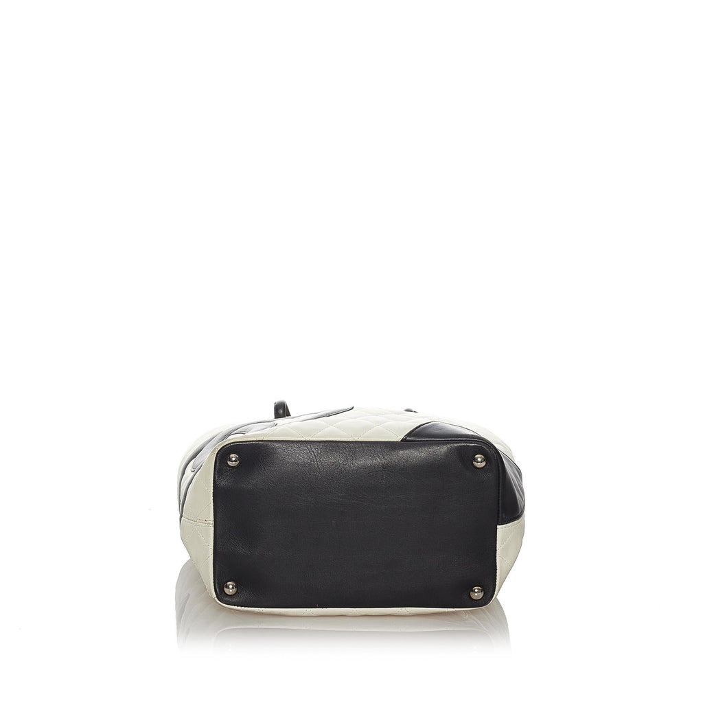 Chanel Cambon Ligne Lambskin Leather Tote Bag (SHG-27559)