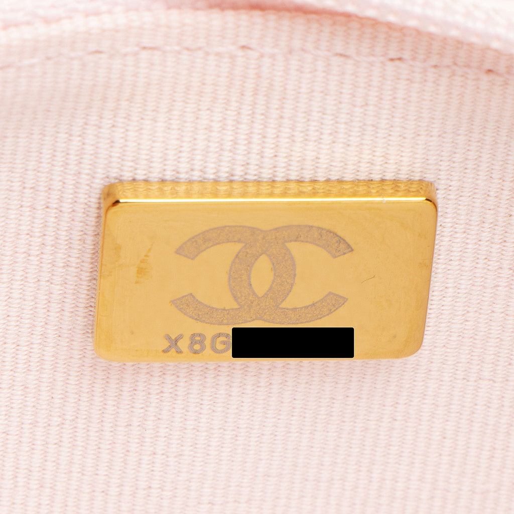 Chanel Caviar Leather Crystal CC Wallet on Chain