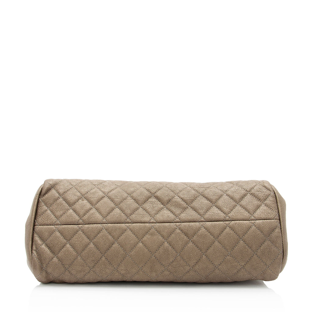 Chanel Caviar Leather Just Mademoiselle Bowler Bag