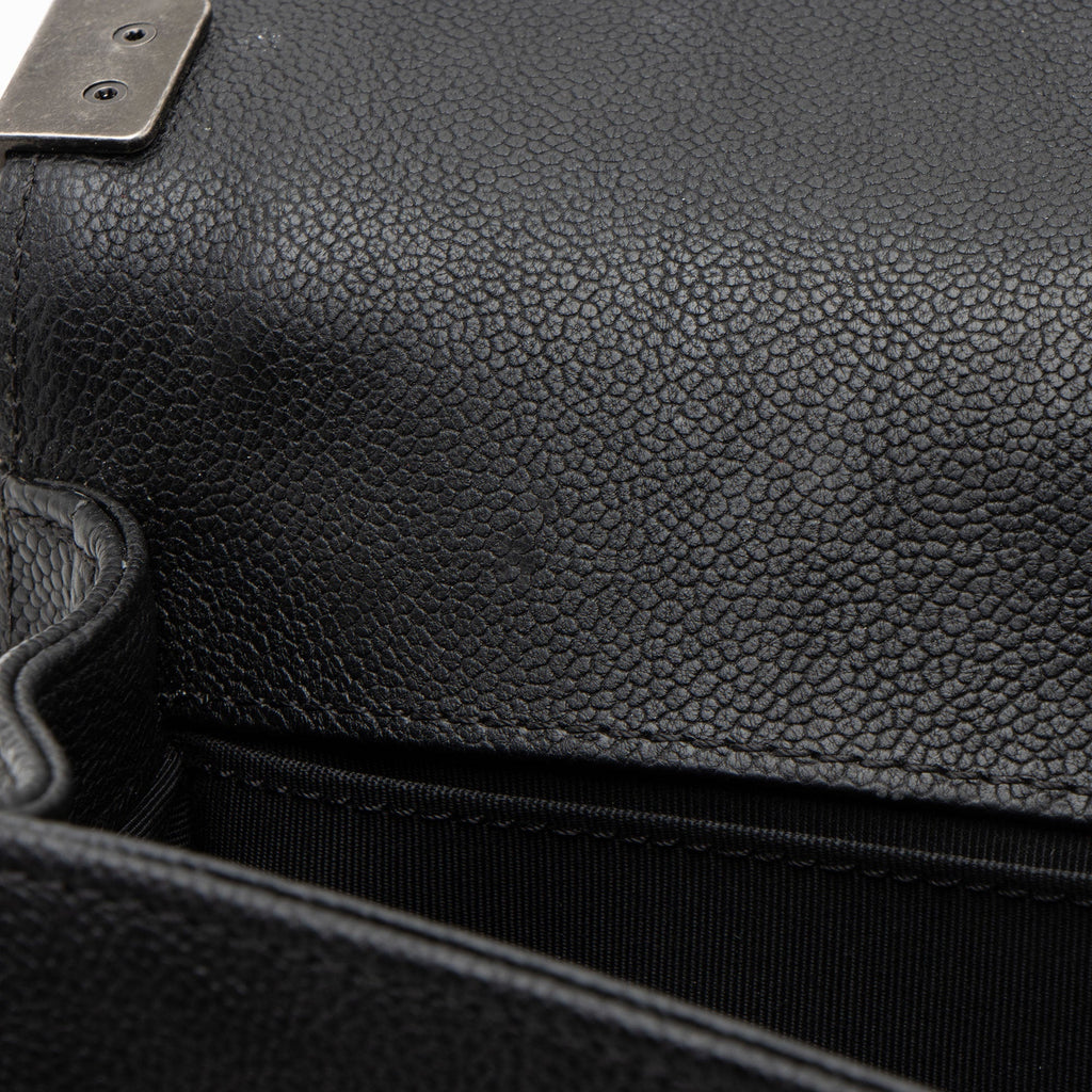 Chanel Caviar Leather Old Medium Boy Bag