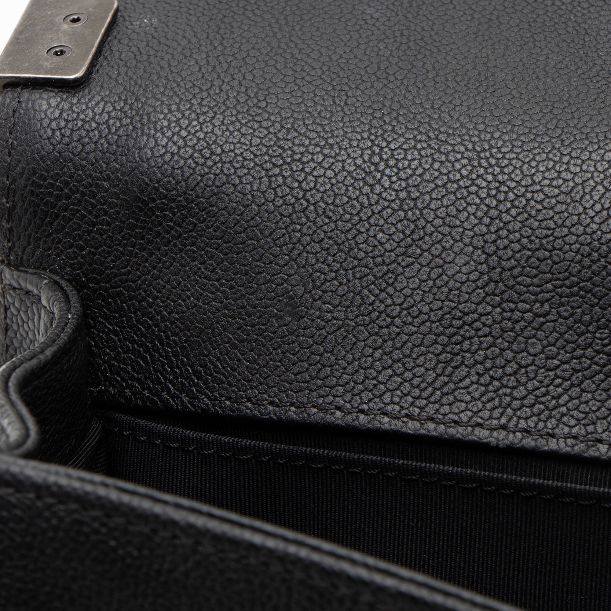 Chanel Caviar Leather Old Medium Boy Bag